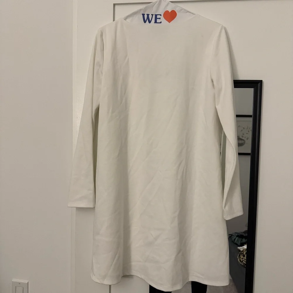 White Middleton Dress TUCKERNUCK X CAMERAN EUBANKS WIMBERLY, Size Small - Picture 7 of 8
